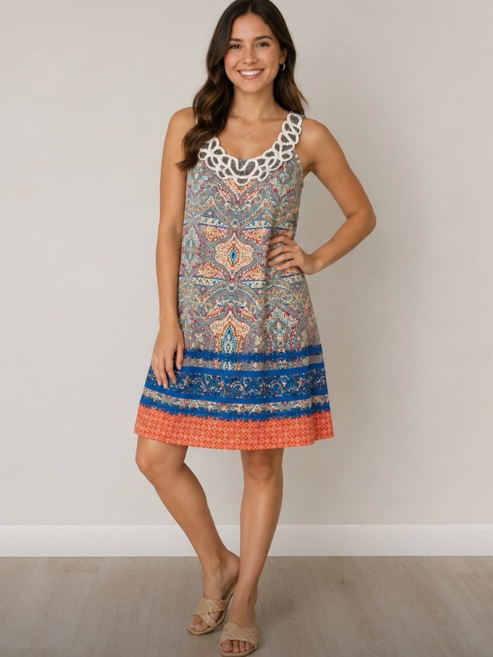 As U Wish Paisley Print Shift Dress